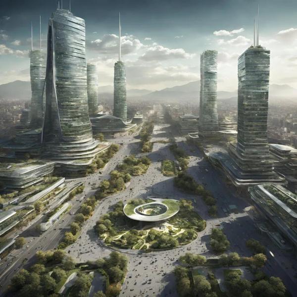 هوش مصنوعی شهرهای آینده را به تصویر کشید، عکس